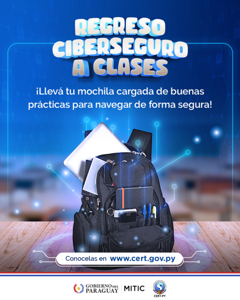 «Regreso Ciberseguro a Clases»: MITIC acompaña la educación de estudiantes