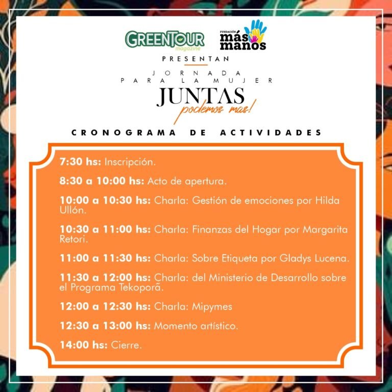«JUNTAS»: jornada elaborada por el bienestar de la mujer paraguaya