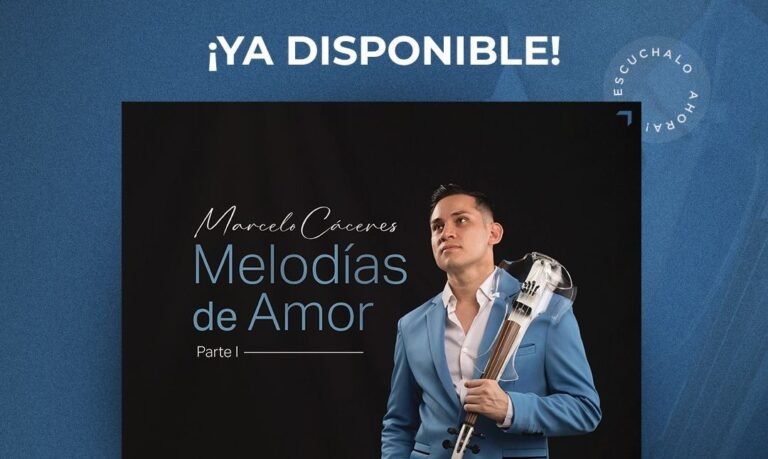 El violinista Marcelo Cáceres esta dejando su huella en la escena musical nacional