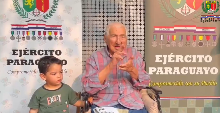 Homenaje al soldado excombatiente Don Canuto González