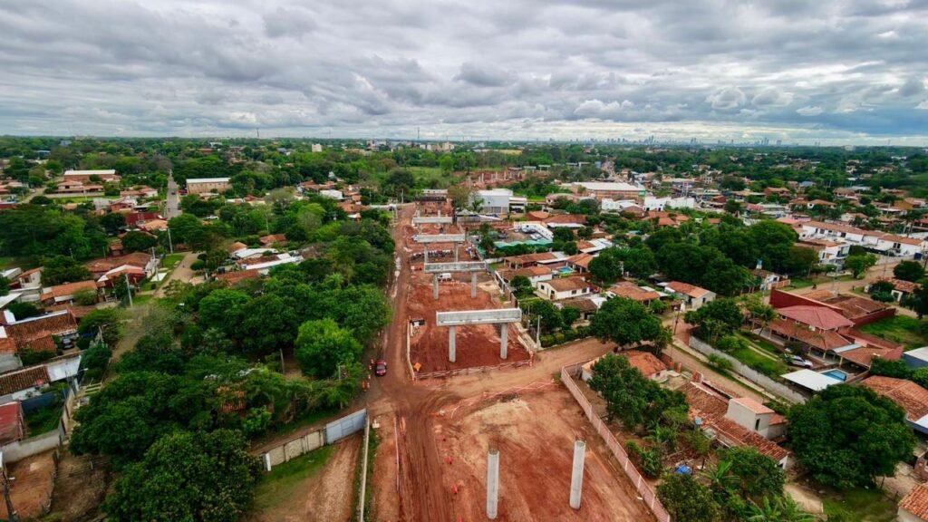 Autopista elevada de Luque completa 100 pilotes y consolida su estructura