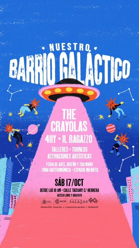 Este sábado llega “Nuestro barrio galáctico” a Asunción en el Centro Cultural de España