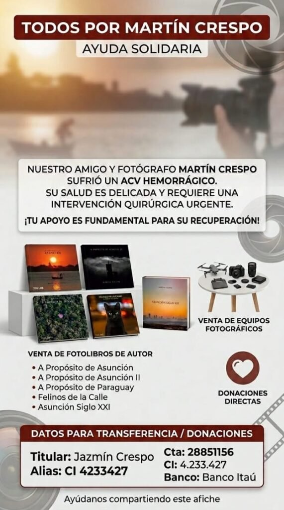 Campaña solidaria por el fotógrafo Martín Crespo
