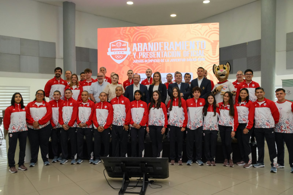El Team Paraguay recibió la bandera nacional rumbo a los Juegos Olímpicos de la Juventud Dakar 2026